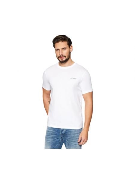 Camiseta con corazón Armani Exchange blanco