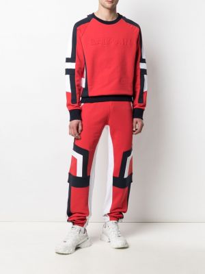 Pantalon de joggings Balmain rouge