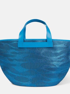Τσάντα shopper ζακάρ Missoni Mare μπλε