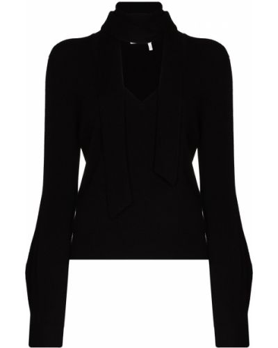 Bufanda de tela jersey Chloé negro