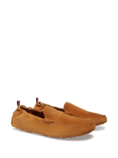 Seemisnahksed loafer-kingad Bally pruun