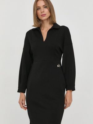 Armani Exchange ruha fekete, mini, egyenes