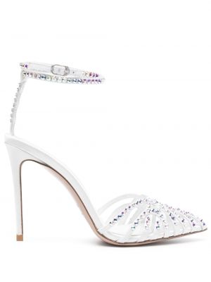 Krištáľové sandále Le Silla biela