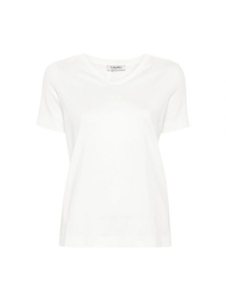 Koszulka bawełniana Max Mara biała
