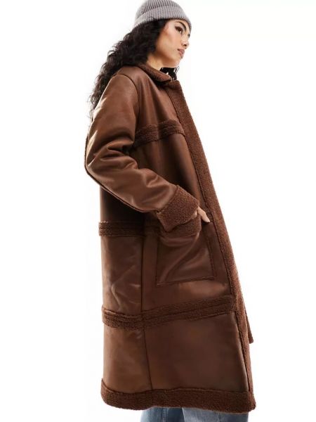 Замшевое пальто Violet Romance коричневое