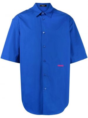 Риза Versace синьо