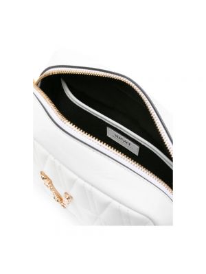 Pikowana torba na ramię skórzana Versace