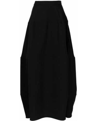 Falda larga de cintura alta Giorgio Armani negro