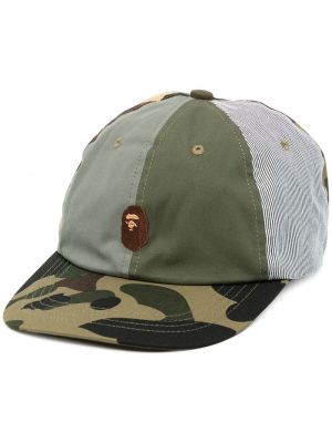 Kamuflere trykt cap A Bathing Ape® grønn