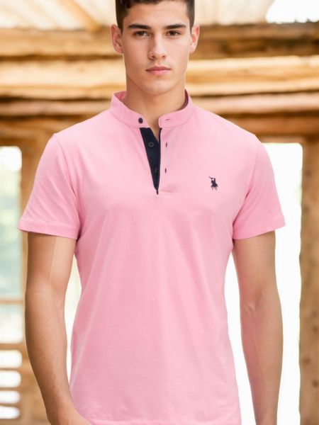 Polo marškinėliai Dewberry rožinė