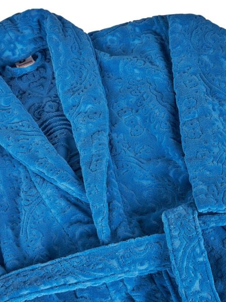 Peldmētelis ar lāsīšu rakstu Etro zils