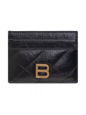 Pikowany portfel Balenciaga czarny