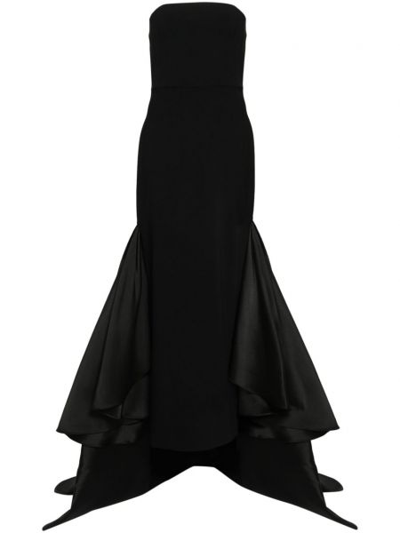 Krepové večerní šaty Solace London černé