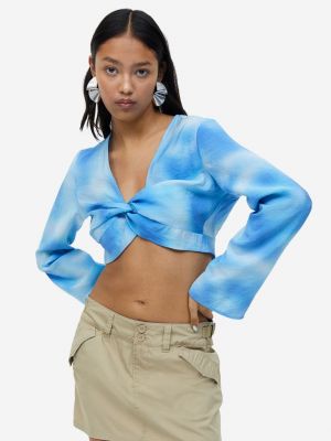 Блузка из модала H&m синяя