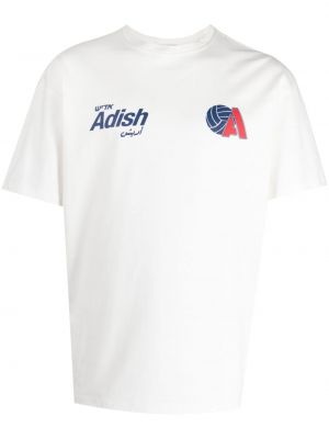 Тениска с принт Adish бяло