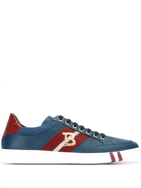 Sneakers a righe Bally blu