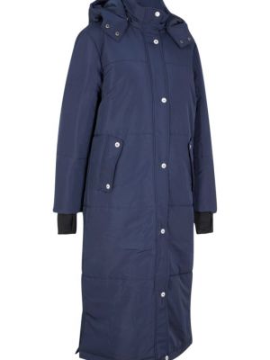Стеганое пальто оверсайз Bpc Bonprix Collection синее