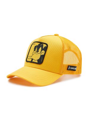 Kepurė su snapeliu Capslab geltona