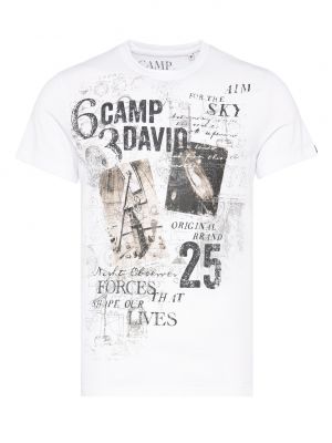 T-shirt Camp David blanc