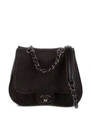 Καπιτονέ τσάντα ώμου Chanel Pre-owned μαύρο