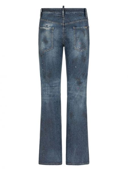 Low waist straight jeans Dsquared2 blau
