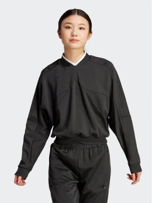 Bluză cu croială lejeră Adidas negru