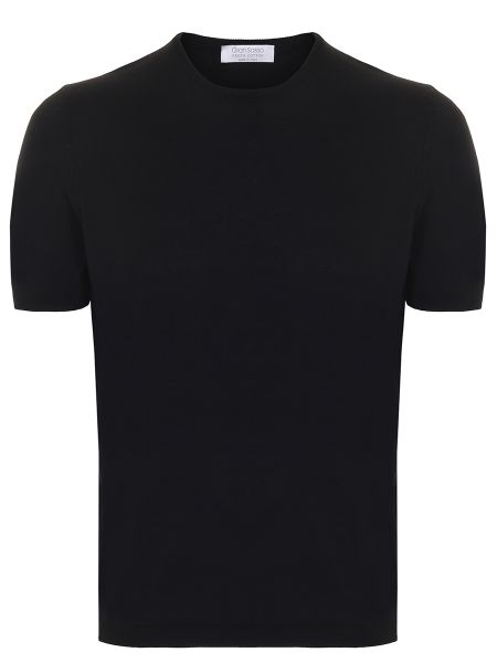 Хлопковая футболка Gran Sasso черная