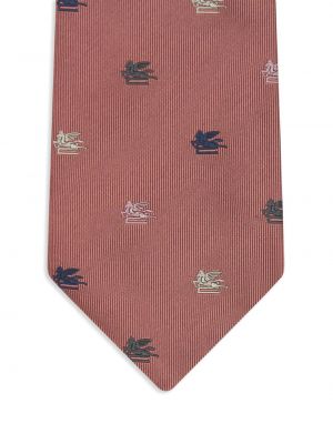 Cravate en soie Etro rouge