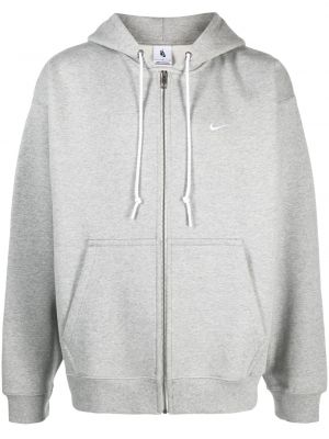 Mikina s kapucí na zip Nike šedá