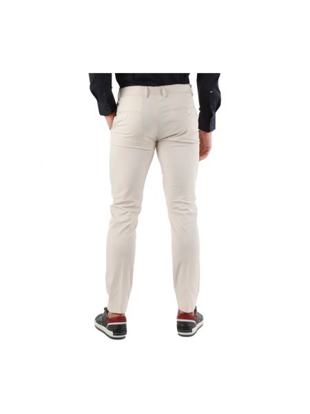 Pantalones slim fit de algodón de modal Antony Morato beige