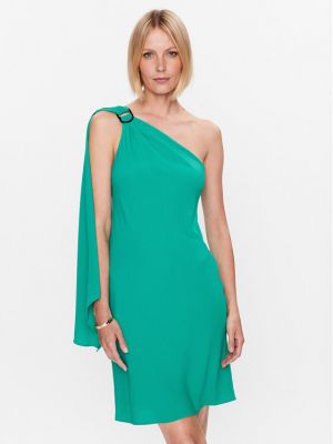 Koktejlové šaty skinny fit Lauren Ralph Lauren zelené