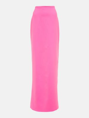 Maxi φούστα με ψηλή μέση Mã´not ροζ