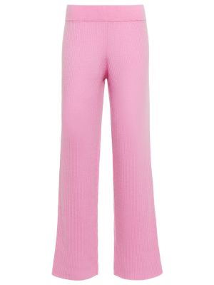 Кашмирени прав панталон Jardin Des Orangers розово