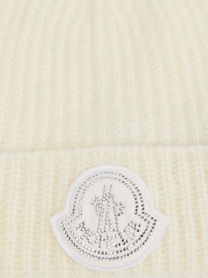 Bonnet en laine Moncler blanc