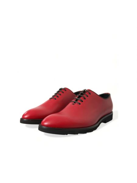 Zapatos oxford de cuero Dolce & Gabbana rojo