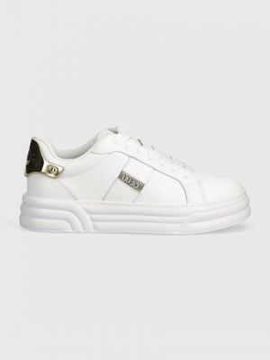 Sneakersy skórzane Liu Jo białe