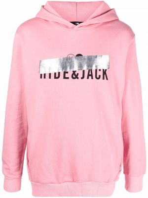 Pullover с принт Hide&jack розово
