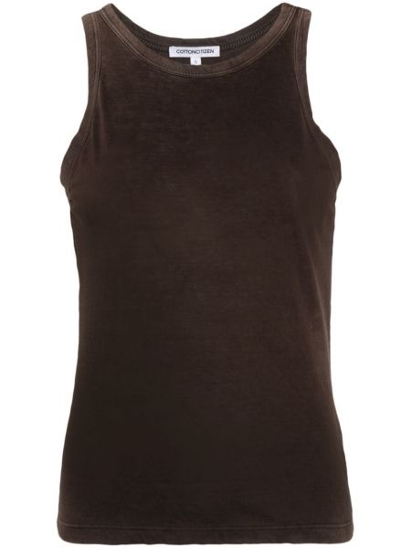 Tanktop i bomuld Cotton Citizen brun