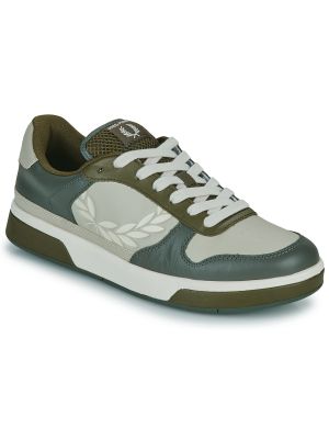 Bőr sneakers Fred Perry bézs