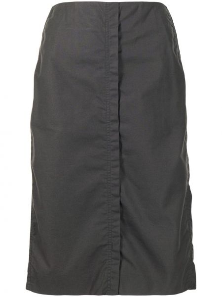 Falda de tubo ajustada de cintura alta Yves Saint Laurent Pre-owned gris