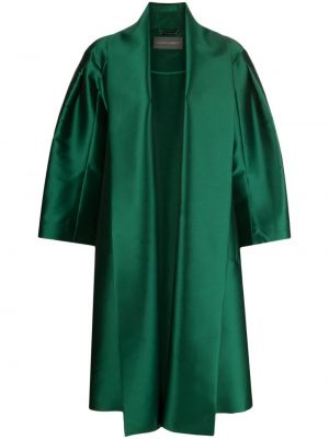 Hodvábny kabát Alberta Ferretti zelená