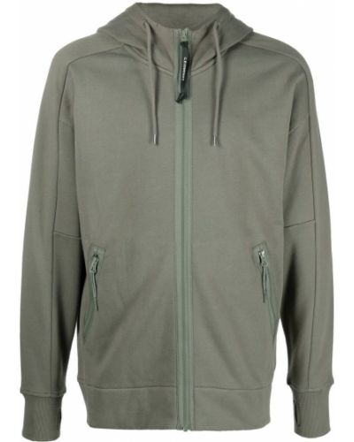 Blixtlås hoodie C.p. Company grön