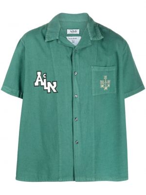 Camicia con stampa Adish verde
