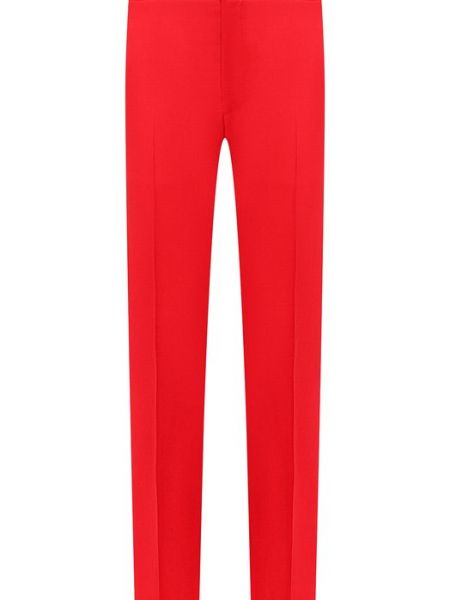 Льняные брюки Ralph Lauren красные
