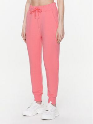 Sportovní kalhoty relaxed fit Ugg růžové