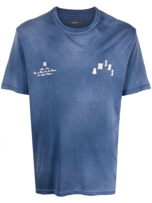 T-shirt con stampa Amiri blu
