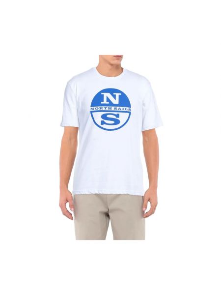 Camiseta de algodón North Sails blanco