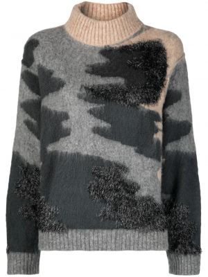 Sweter w kamuflażu Semicouture