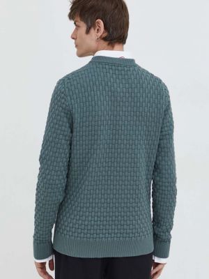 Bavlněný svetr Hugo zelený