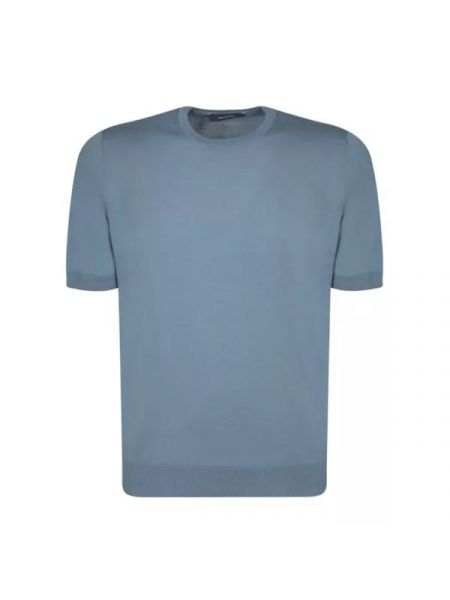 Хлопковая футболка Tagliatore синяя